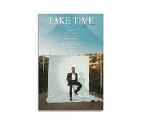 Giveon Take Time Mountain Backdrop Tracklist Print Album Cover Signed Limited , Music Album Cover ,Pop Hip Hop Rap Singer Star Music Poster Aesthetic Canvas Wall Art for Girl And Boy Teens Dorm Decor