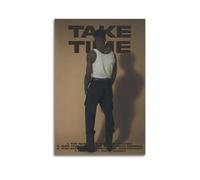 Giveon Take Time Yellow Tracklist Print Album Cover Signed Limited , Music Album Cover ,Pop Hip Hop Rap Singer Star Music Poster Aesthetic Canvas Wall Art for Girl And Boy Teens Dorm Decor 24x36inch(6
