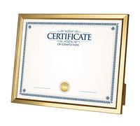 Giverny 8.5x11 Picture Frames, Gold Photo Frames for Wall or Tabletop Display, Simple Design Glossy Finish Frame Perfect for Home Decoration, Office, Certificate Frame, Degree Frame