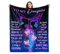 Givetoyou Daughter Gifts Blanket Daughter Christmas Birthday Gifts Daughter Gifts from Mom to My Daughter Gifts for Daughter Birthday Gifts for Daughter Adult Throw Blanket 60"x50"