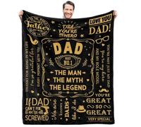 Givetoyou Gifts for Dad Blanket,Birthday Gifts for Dad,Dad Gifts from Daughter, for Dad,Gifts for Dad Who Wants Nothing, from Daughter,New Dad Difts,Throw Blanket 60""x50""