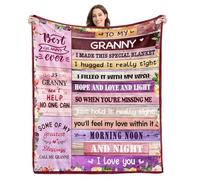 Givetoyou Granny Gifts Blanket,Granny Christmas Birthday Gifts,Granny Gifts from Grandchildren Granddaughter,Granny Gifts for Grandma,Best Granny Ever Gifts,Granny Throw Blanket 60"x50"