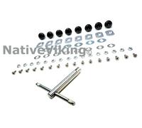 Givi 07radapter Side Case Fitting Adapter Silver