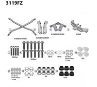 GIVI 3119FZ Luggage Rack Kit for Monokey/Monolock Top Case, Suzuki GSX S1000