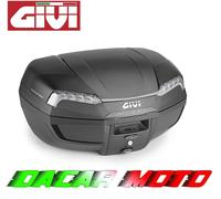 GIVI 46L Black RIVIERA Top Case Reflector Smoke Universal Plate Monolock Kit