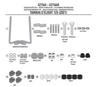 GIVI A2154A Mounting Kit For Windshield 2154A, Yamaha D'elight 125 (From 2021)