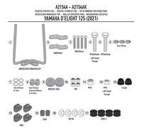 GIVI A2154A Mounting Kit For Windshield 2154A, Yamaha D'elight 125 (From 2021)