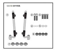Givi 1117a Honda Sh 125i/150i Fitting Kit Clear,Black