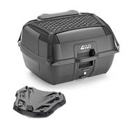 Top-Case GIVI B45B+ 45L Black Cover With Monolock Plate Universal Backrest