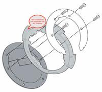 Givi BF11 / Kappa BF11K Tank Bag Tanklock Tank Ring Flange to Fit Ducati