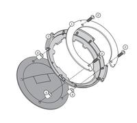 Givi Luggage Tanklock Attachment Flange BF27 - Yamaha MT-10 (2016)