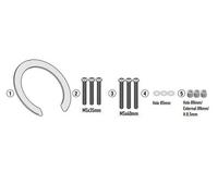 Givi BF86 Flange Kit for Tanklock/ED Tank Bags, Moto Morini X-Cape/Seimme