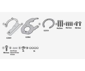 Givi BF91 Flange Kit For Tanklock/ED Bags, Royal Enfield Guerrilla 4