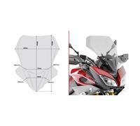 Givi D2122s Yamaha Mt-09 Tracer Windshield Clear unisex