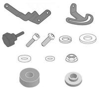 GIVI D5108DT screen fitting kit for BMW R1200 GS (13-18) BMW R1200 GSA (14-18)