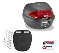 GIVI E300 - Monolock top case with new closure, black-red