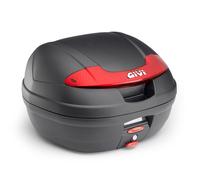 GIVI E340 Vision Monolock Top case with plate, black/red, size 34 Ltr.