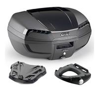 GIVI E46NB 46LT Monolock Top Case Kit + Suzuki Burgman 400 Plate 2024-2026 Black