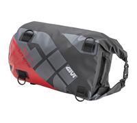 Givi EA114GRB Motorcycle Motorbike 30L Waterproof Cylinder Bag Touring Grey Red