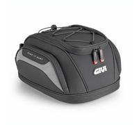 GIVI EASY07 Expandable Motorcycle Saddle Bag 11-14L Waterproof Cover Multi-Pocket Seatlock/Tanklock System Black