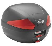 GIVI Monolock B29N Top Case Black, Red Reflective Lens B29N2
