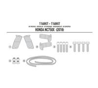 Givi Kappa 1146KIT to install PL1146 Pannier rails without 1146FZ Top Box NC750X