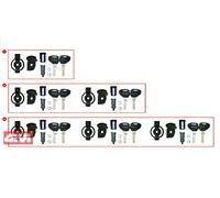 Givi Complete 3-barrel Top Case Closure Black