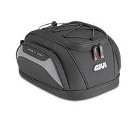 GIVI EASY07 Expandable Motorcycle Saddle Bag 11-14L Waterproof Cover Multi-Pocket Seatlock/Tanklock System Black