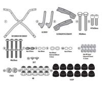 Givi Honda Cb 750 Hornet Top Case Rear Fitting Silver
