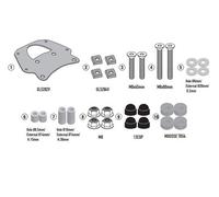 GIVI SR5619 Mounting Kit For Monokey/Monolock Top Case, Piaggio MP3 HPE 400-530
