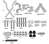 Givi SR7069 Attachment Kit For Monolock Top Case, SYM ADX 125