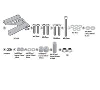Givi SR7070 Mounting Kit for Monolock/Monokey Top Case, SYM ADV 300