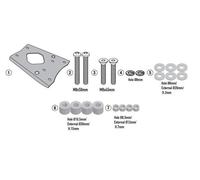 Givi Zontes 350 D 2023 Top Case Rear Fitting Silver