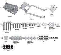Givi SRA3128 Mounting Kit for Monokey Top Case, Suzuki GSX S1000 GX
