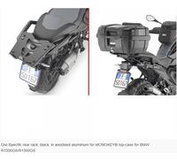 GIVI SRA5143 BMW R1300GS/A rear rack, black, anodised alu for MONOKEY® top-case