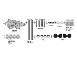 Givi SRA9260 Mounting Kit for Monokey Top Cases, VOGE VALICO 900 DSX