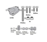 Givi SRA9650 Mounting Kit for Monokey Top Case, KOVE 510 X