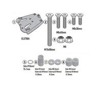 Givi SRA9650 Mounting Kit for Monokey Top Case, KOVE 510 X