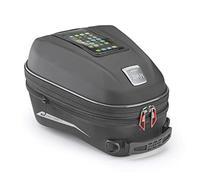 GIVI ST612+ Plus Thermoformed Expandable Tank Bag with Smartphone Holder 12 to 15 Litres Black