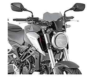 Givi Tinted 210mm High 280mm Wide Honda CB 125 R/CB 300 R (18-21) Tinted Windscreen