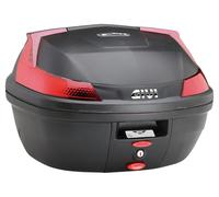 GIVI B37N Blade Monolock Topcase with Plate, black-red