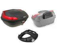 Givi Top Case Trunk B47NML Monolock 47 Lt Black + Backrest + Plate