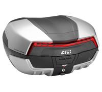 Givi TOPCASE MAXIA 5 MONOKEY, 58L, FARBE ALU MONOKEY, 58L, ALU/RED silver