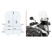 Givi Transparent Airflow Windshield Suzuki DL 650 V-Strom 2017-2018-2019 AF3112
