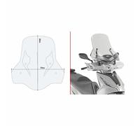 GIVI Transparent Windshield With Attachments Kymco Agility 300 R16 2021-2022