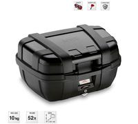 GIVI Trekker Monokey 52L Motorcycle Top Case Black, Capacity 2 Helmets