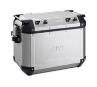 GIVI Trekker Outback 48 Aluminium Side Cases Set, black-silver
