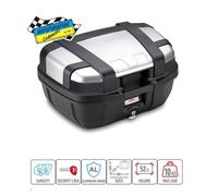 GIVI TRK52N TREKKER MONOKEY Black 52 LT Top With Aluminum Finishes