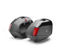 GIVI V35 Monokey Side Cases Set, black-red
