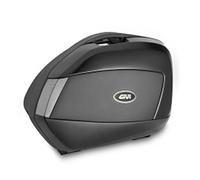 GIVI V35 Monokey Side Cases Set, black/transparent, size 35 Ltr.
